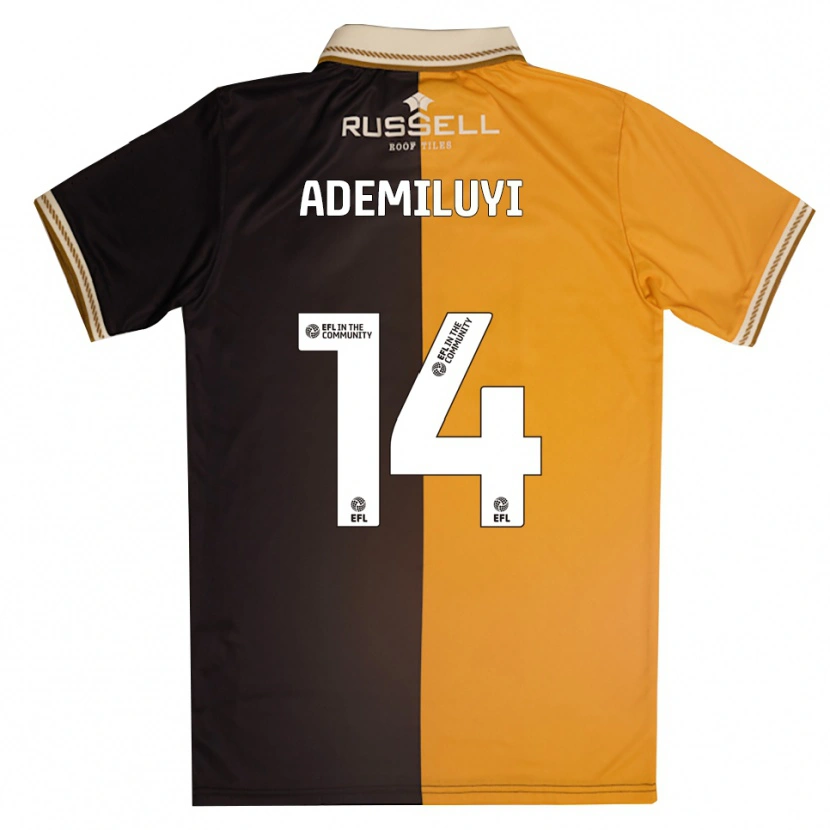 Danxen Kid William Ademiluyi #14 Yellow Black Home Jersey 2025/26 T-Shirt