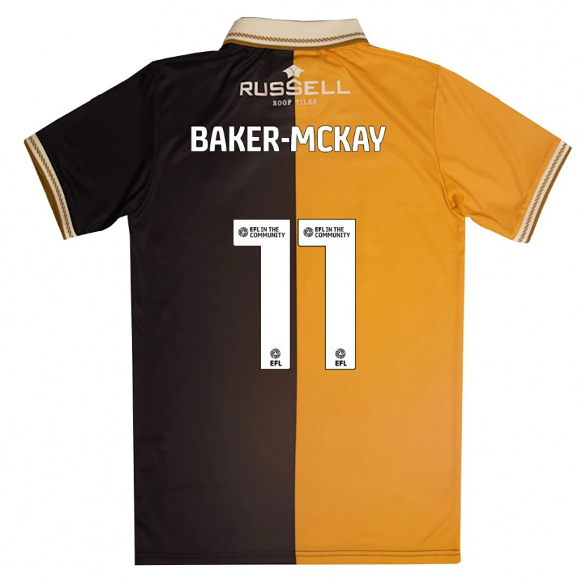 Danxen Kid Kiyan Baker-Mckay #11 Yellow Black Home Jersey 2025/26 T-Shirt