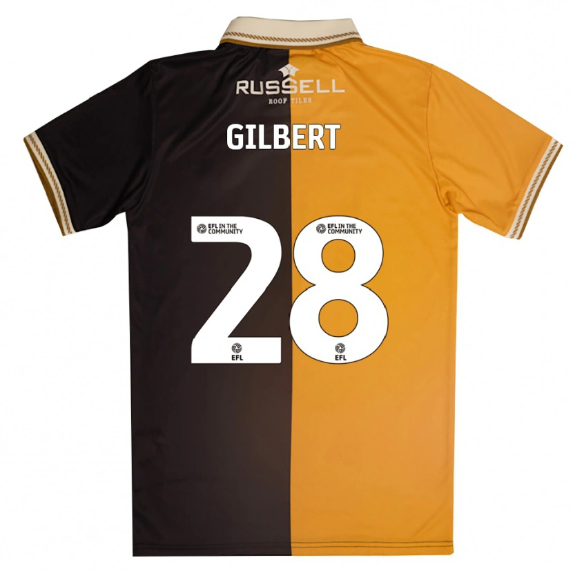 Danxen Kid Cameron Gilbert #28 Yellow Black Home Jersey 2025/26 T-Shirt