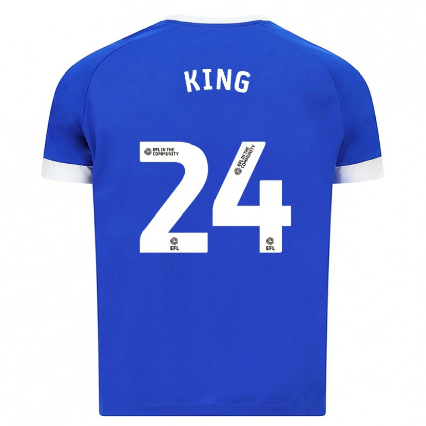Danxen Kid Eli King #24 Blue White Home Jersey 2025/26 T-Shirt