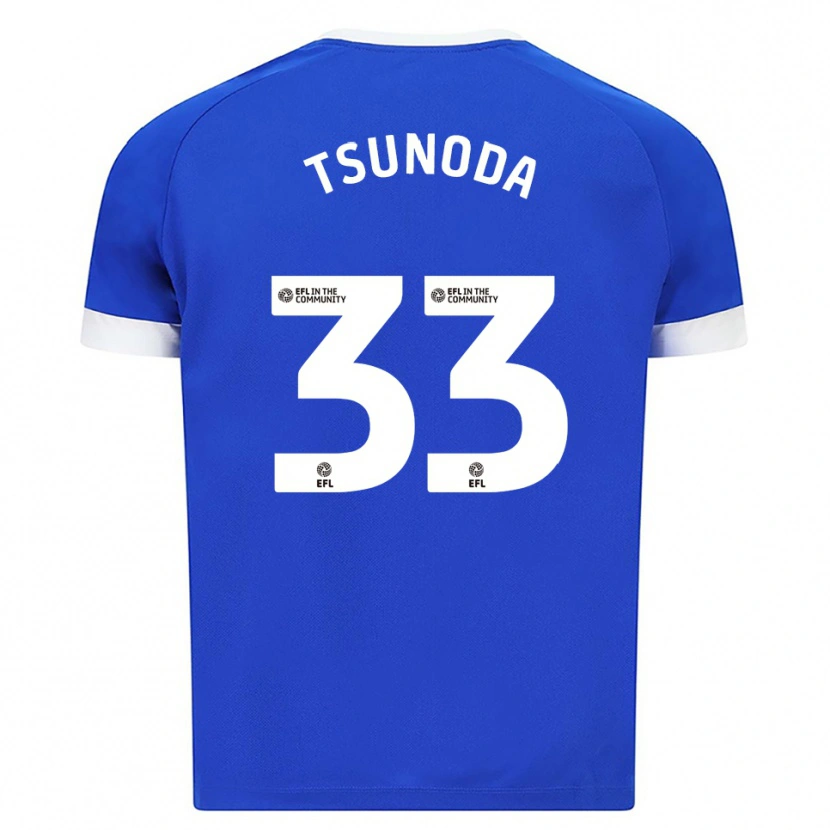 Danxen Kid Ryotaro Tsunoda #33 Blue White Home Jersey 2025/26 T-Shirt