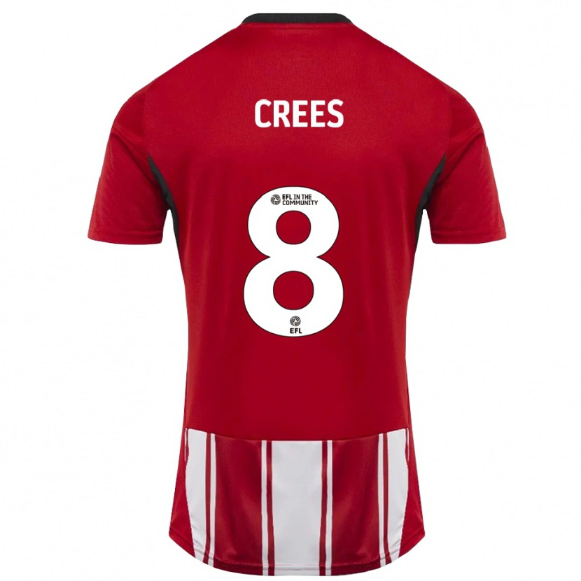 Danxen Kid Harry Crees #8 Red White Black Home Jersey 2025/26 T-Shirt