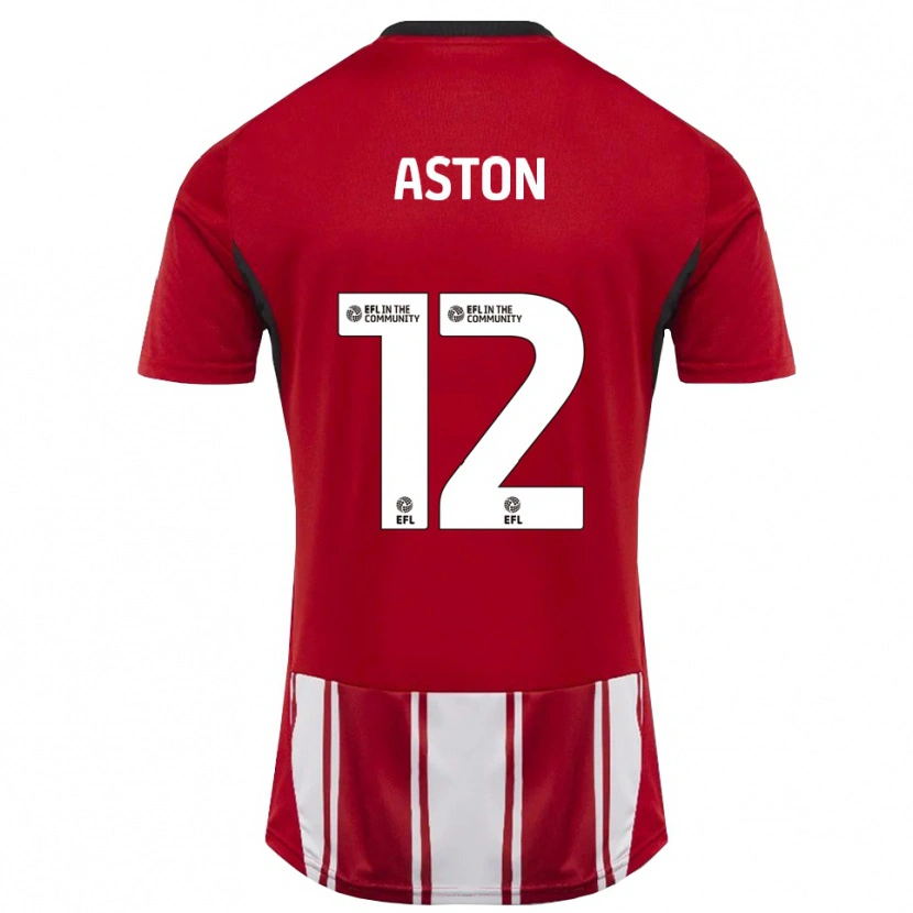 Danxen Kid Logan Aston #12 Red White Black Home Jersey 2025/26 T-Shirt