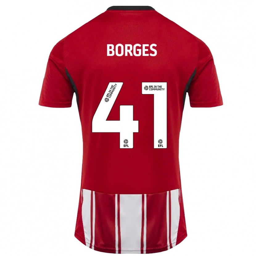 Danxen Kid Pedro Borges #41 Red White Black Home Jersey 2025/26 T-Shirt