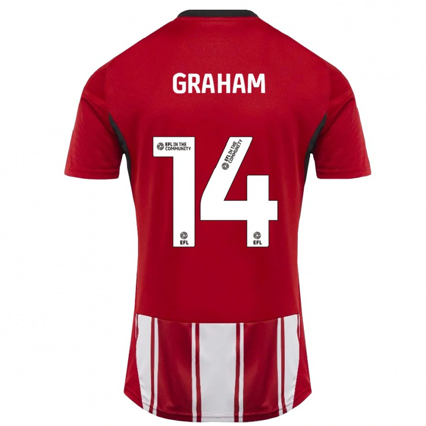 Danxen Kid Callum Graham #14 Red White Black Home Jersey 2025/26 T-Shirt