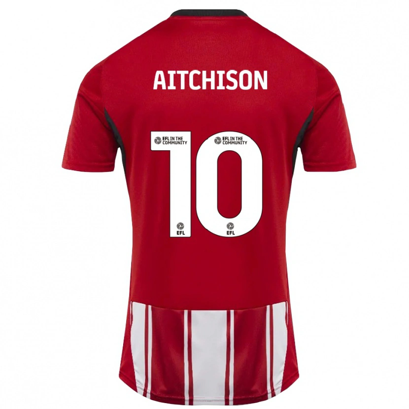 Danxen Kid Jack Aitchison #10 Red White Black Home Jersey 2025/26 T-Shirt