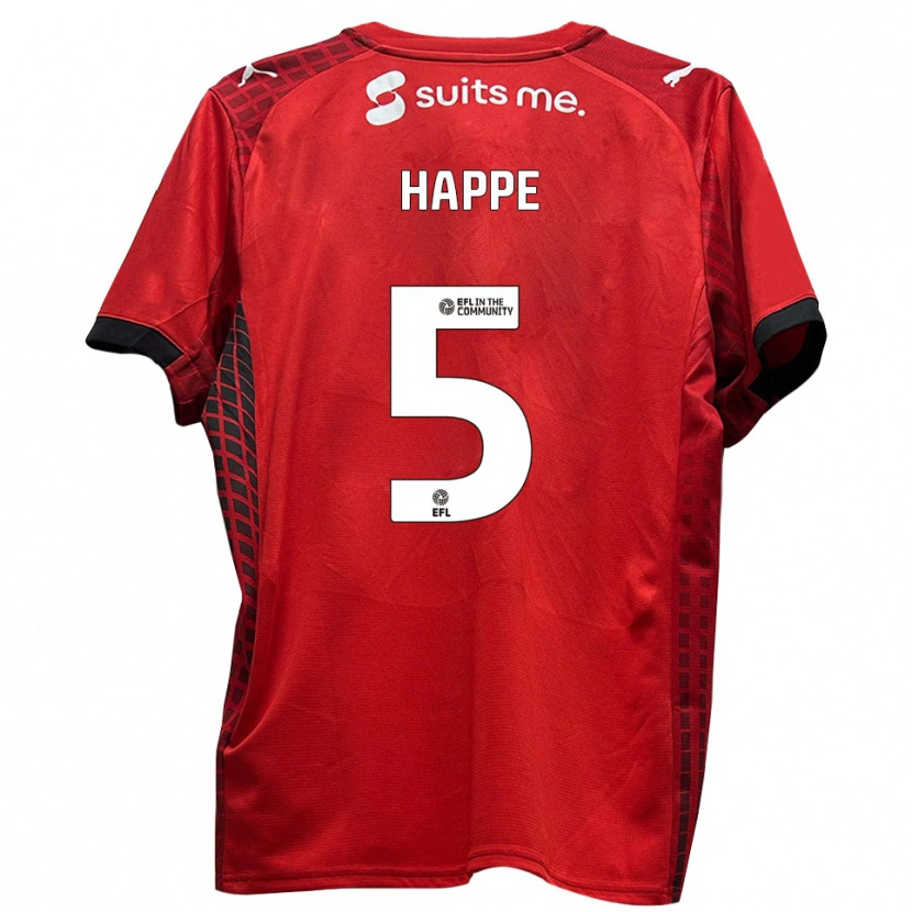 Danxen Kid Dan Happe #5 Red Black Home Jersey 2025/26 T-Shirt
