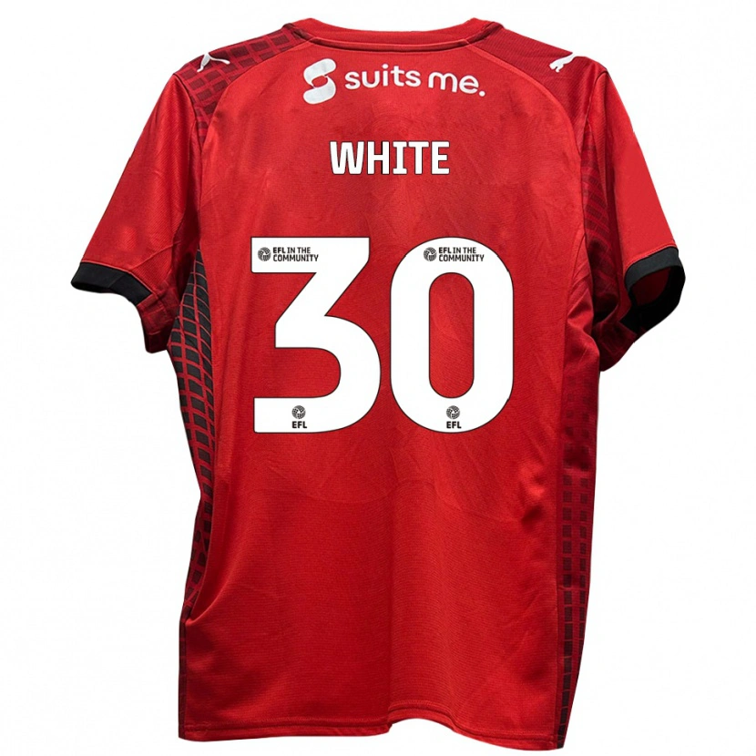 Danxen Kid Joe White #30 Red Black Home Jersey 2025/26 T-Shirt
