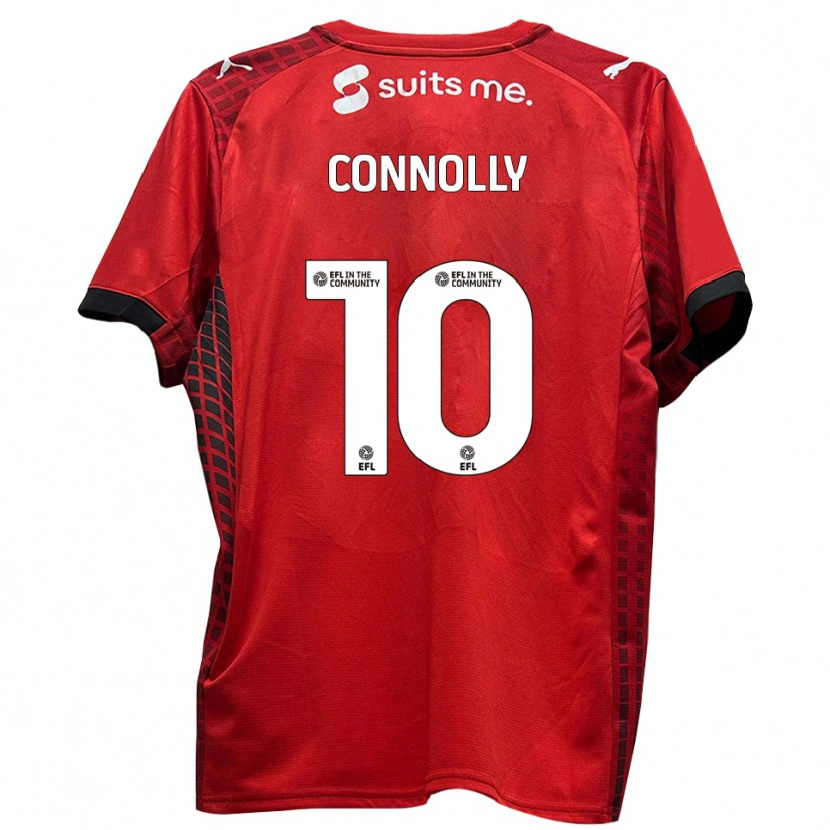 Danxen Kid Aaron Connolly #10 Red Black Home Jersey 2025/26 T-Shirt