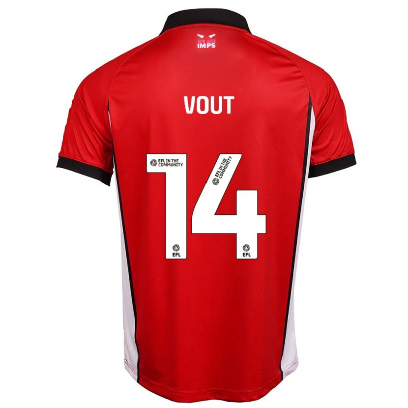 Danxen Kid Leo Vout #14 Red White Home Jersey 2025/26 T-Shirt