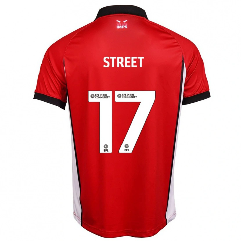 Danxen Kid Robert Street #17 Red White Home Jersey 2025/26 T-Shirt