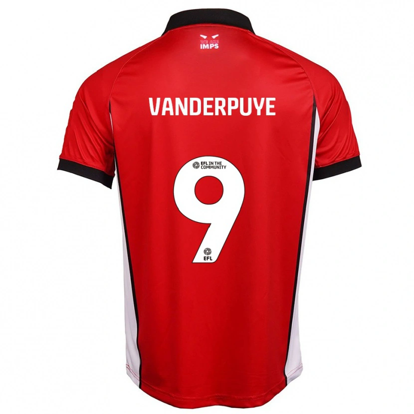 Danxen Kid Daniel Vanderpuye #9 Red White Home Jersey 2025/26 T-Shirt