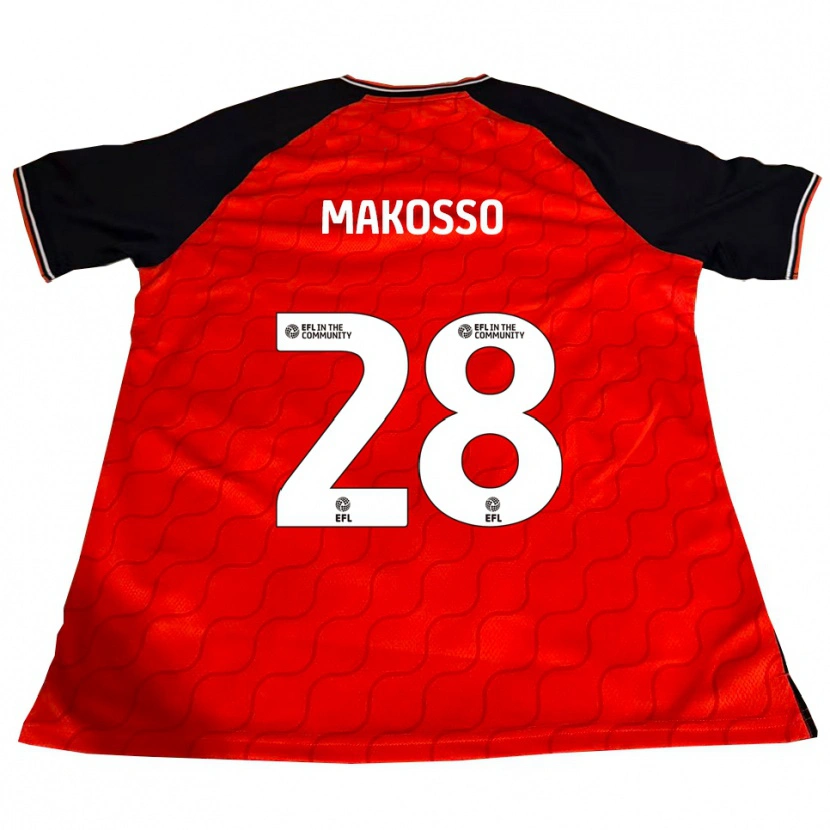 Danxen Kid Christ Makosso #28 Orange Black White Home Jersey 2025/26 T-Shirt