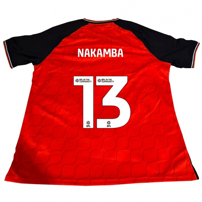 Danxen Kid Marvelous Nakamba #13 Orange Black White Home Jersey 2025/26 T-Shirt