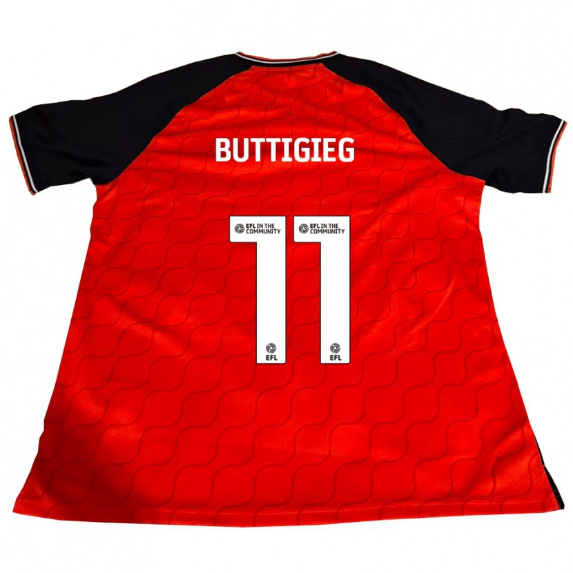 Danxen Kid Fiona Buttigieg #11 Orange Black White Home Jersey 2025/26 T-Shirt