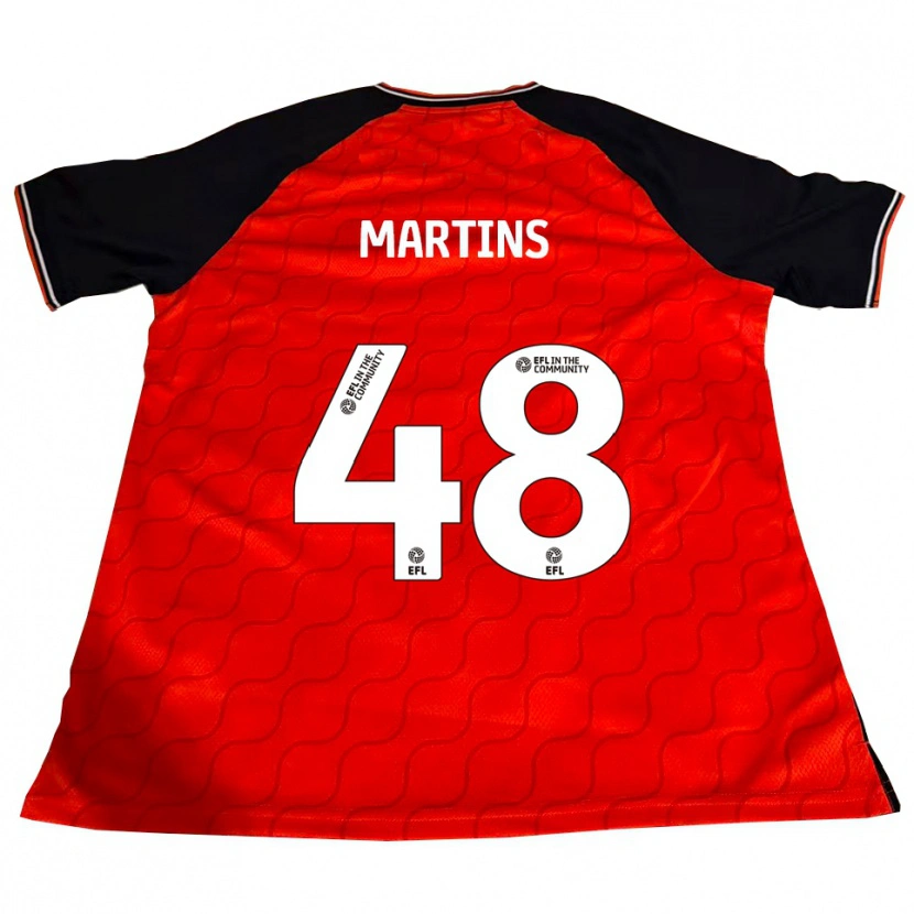 Danxen Kid Dominic Dos Santos Martins #48 Orange Black White Home Jersey 2025/26 T-Shirt