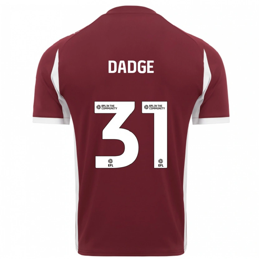 Danxen Kid James Dadge #31 Burgundy White Home Jersey 2025/26 T-Shirt