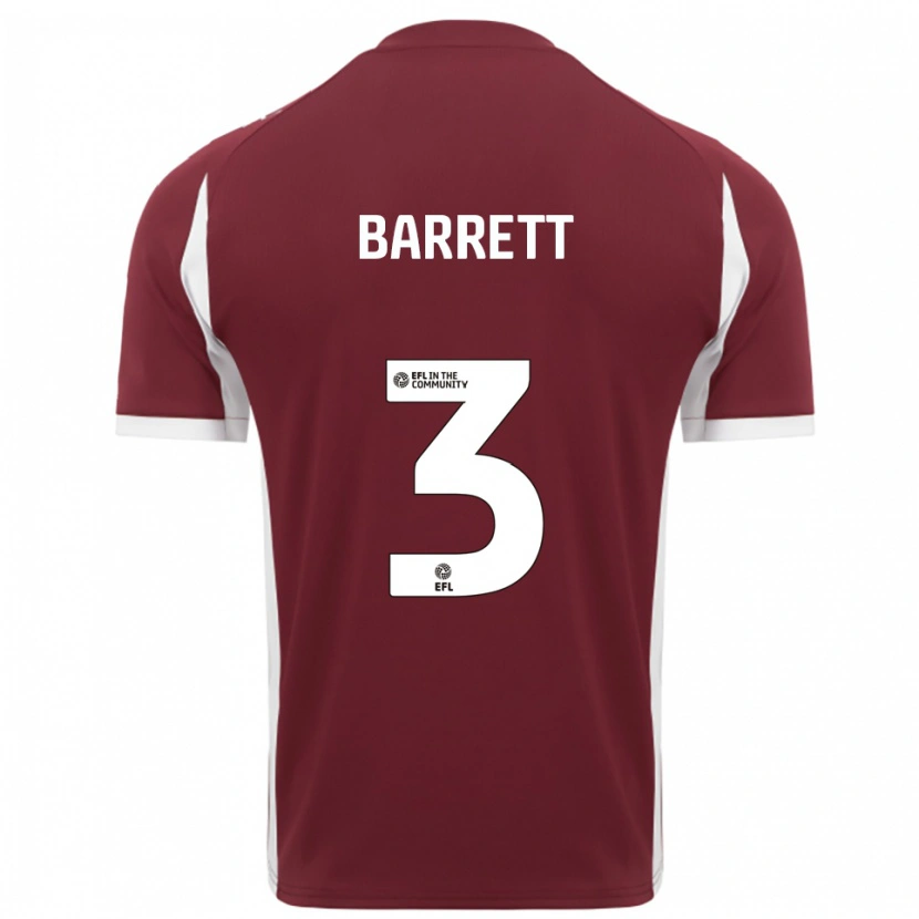 Danxen Kid Victoria Barrett #3 Burgundy White Home Jersey 2025/26 T-Shirt