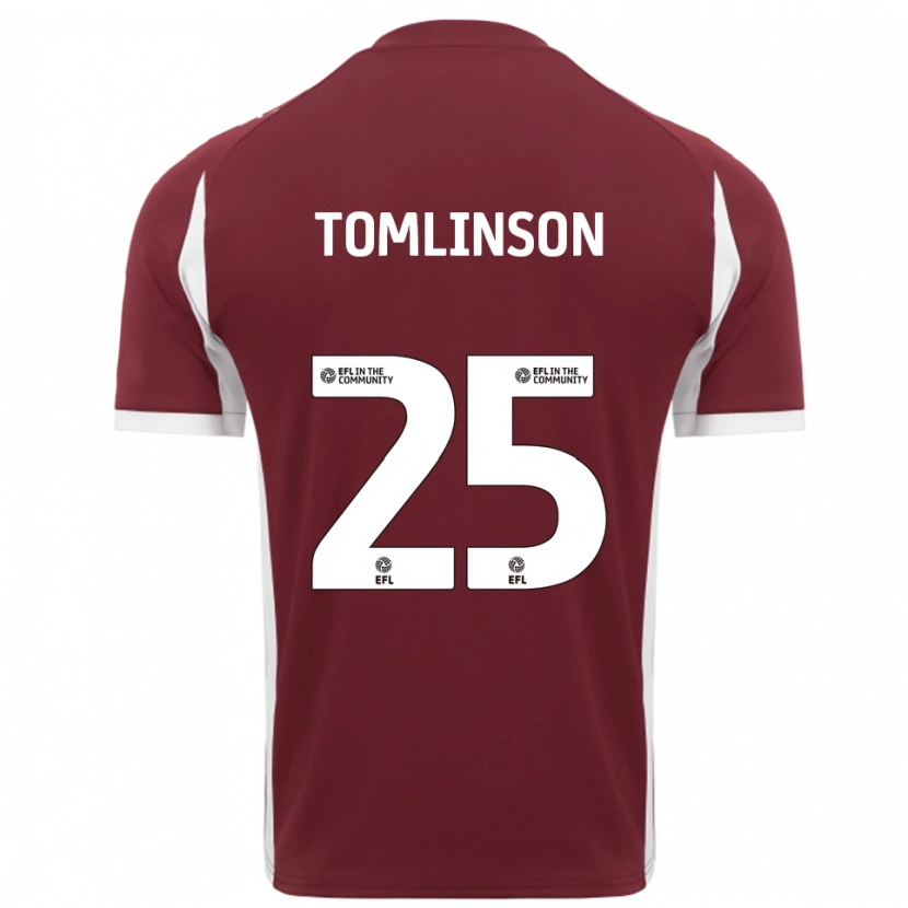 Danxen Kid Josh Tomlinson #25 Burgundy White Home Jersey 2025/26 T-Shirt