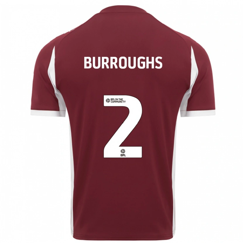 Danxen Kid Jack Burroughs #2 Burgundy White Home Jersey 2025/26 T-Shirt