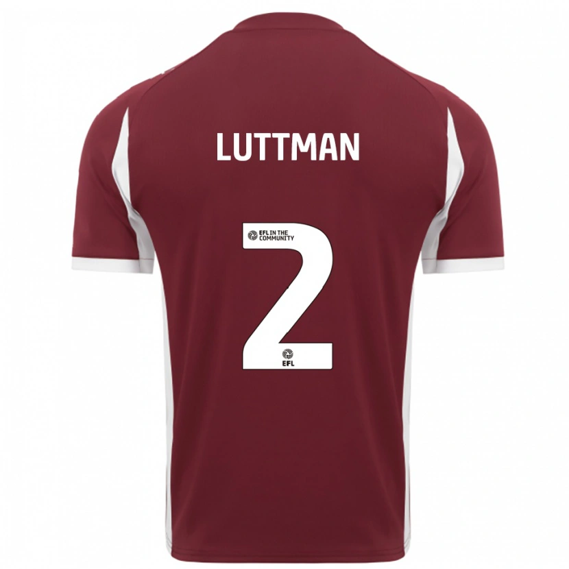 Danxen Kid Bianca Luttman #2 Burgundy White Home Jersey 2025/26 T-Shirt