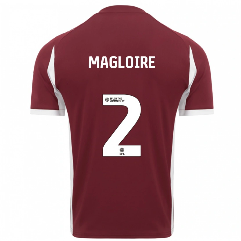 Danxen Kid Tyler Magloire #2 Burgundy White Home Jersey 2025/26 T-Shirt