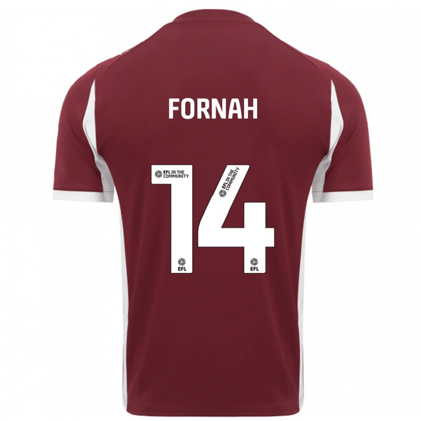 Danxen Kid Tyrese Fornah #14 Burgundy White Home Jersey 2025/26 T-Shirt
