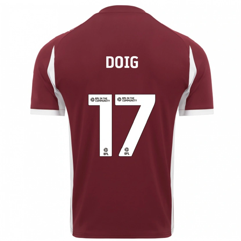 Danxen Kid Keira Doig #17 Burgundy White Home Jersey 2025/26 T-Shirt