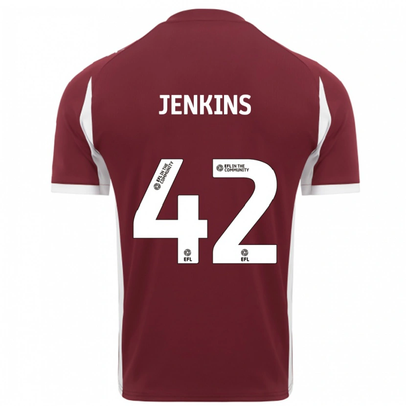 Danxen Kid Leo Jenkins #42 Burgundy White Home Jersey 2025/26 T-Shirt