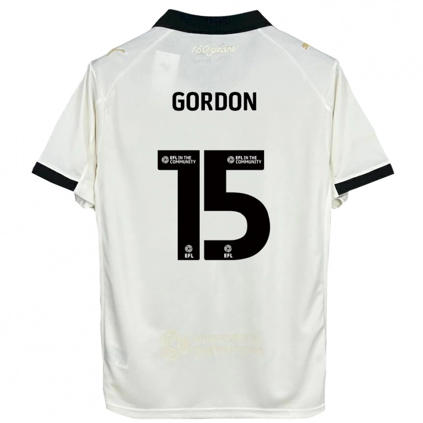 Danxen Kid Liam Gordon #15 Off-White Black Home Jersey 2025/26 T-Shirt