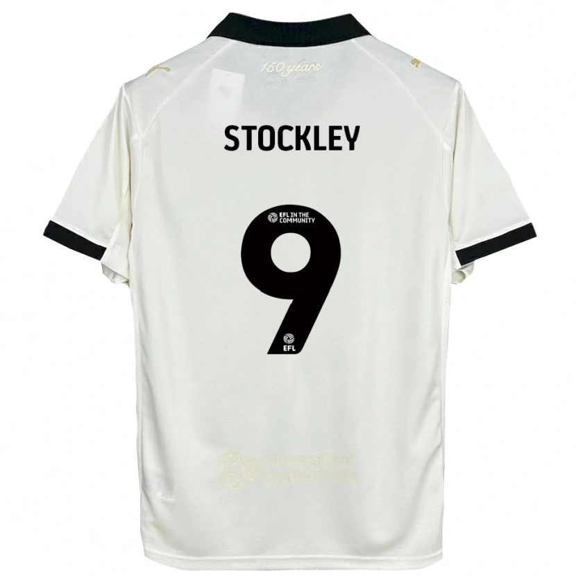 Danxen Kid Jayden Stockley #9 Off-White Black Home Jersey 2025/26 T-Shirt