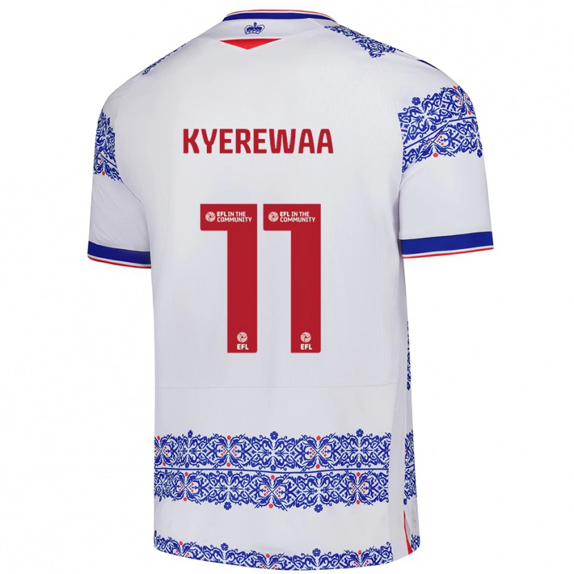 Danxen Kid Daniel Kyerewaa #11 White Blue Home Jersey 2025/26 T-Shirt