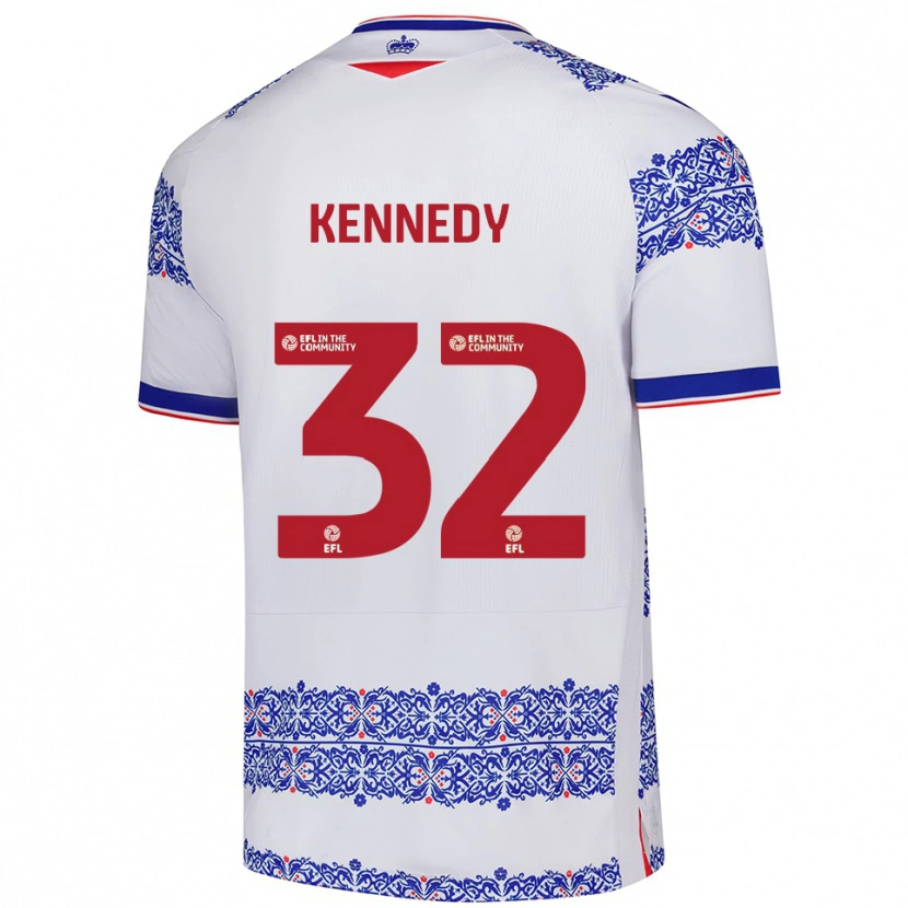 Danxen Kid Stevie Kennedy #32 White Blue Home Jersey 2025/26 T-Shirt