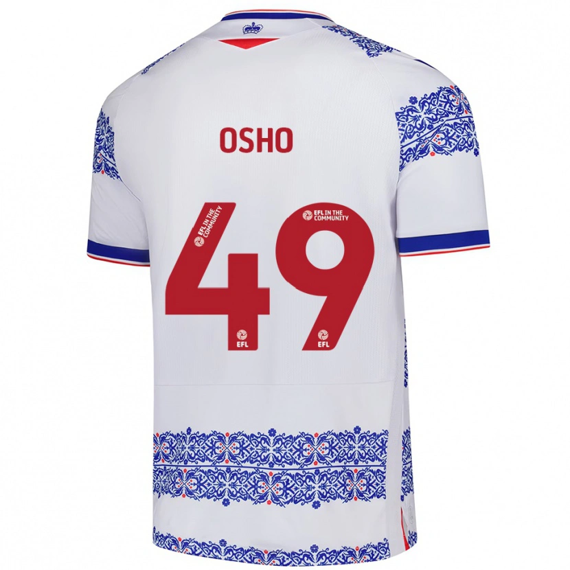 Danxen Kid Emmanuel Osho #49 White Blue Home Jersey 2025/26 T-Shirt