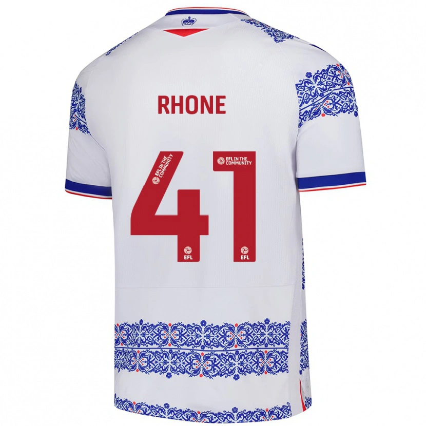 Danxen Kid Harrison Rhone #41 White Blue Home Jersey 2025/26 T-Shirt
