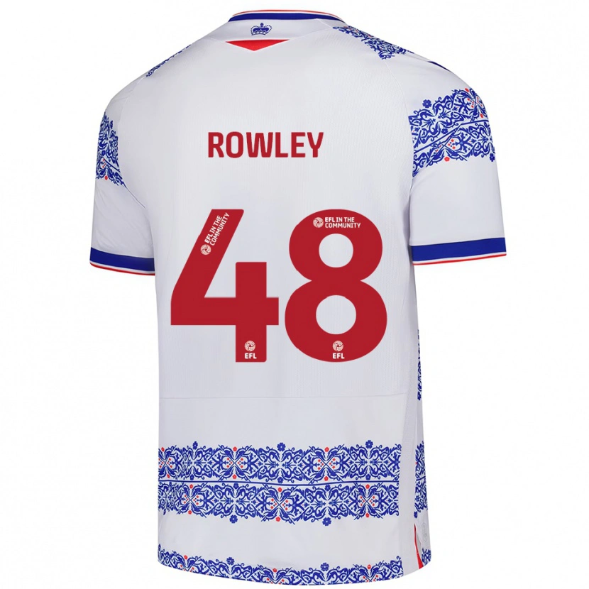 Danxen Kid Matthew Rowley #48 White Blue Home Jersey 2025/26 T-Shirt