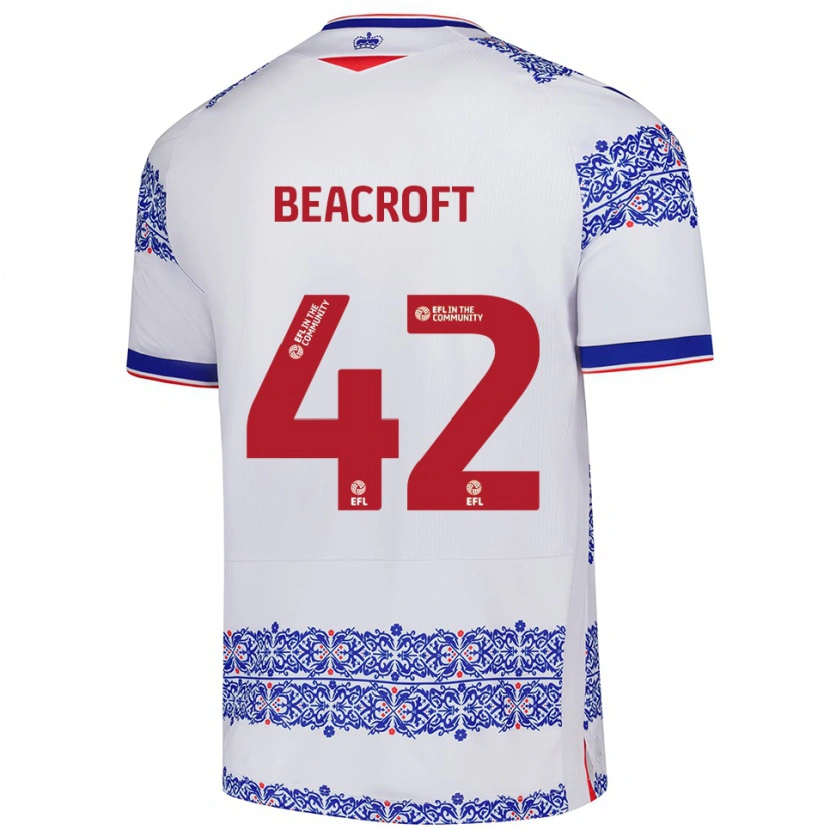 Danxen Kid Boyd Beacroft #42 White Blue Home Jersey 2025/26 T-Shirt