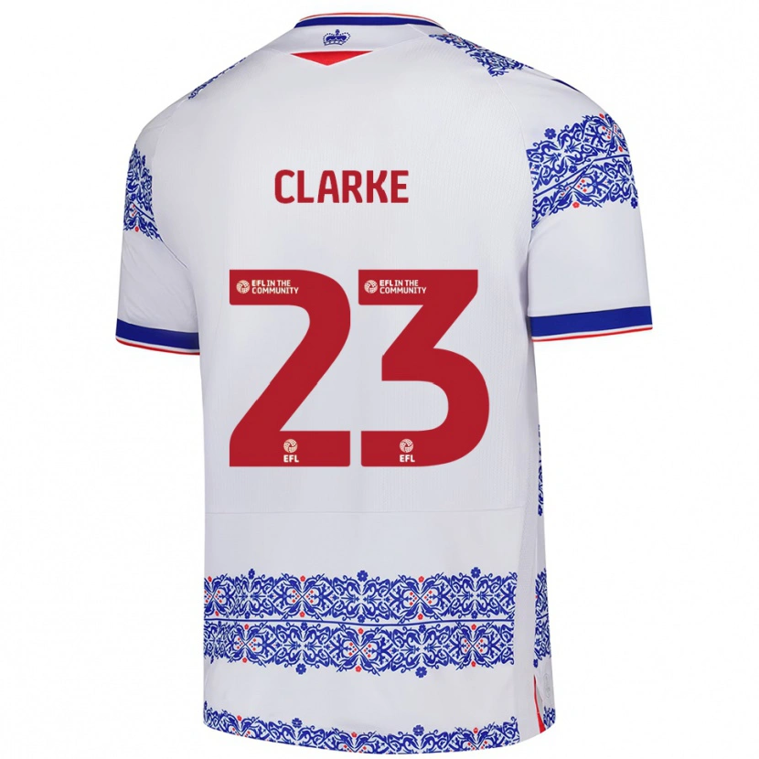 Danxen Kid John Clarke #23 White Blue Home Jersey 2025/26 T-Shirt