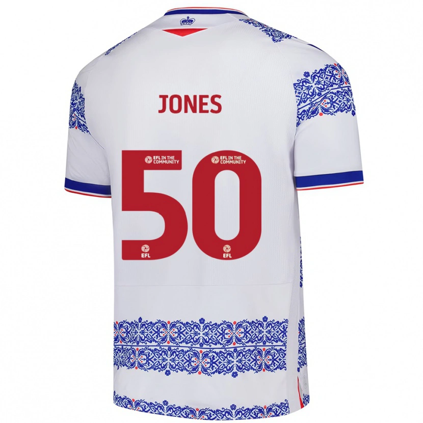 Danxen Kid Jerae Jones #50 White Blue Home Jersey 2025/26 T-Shirt