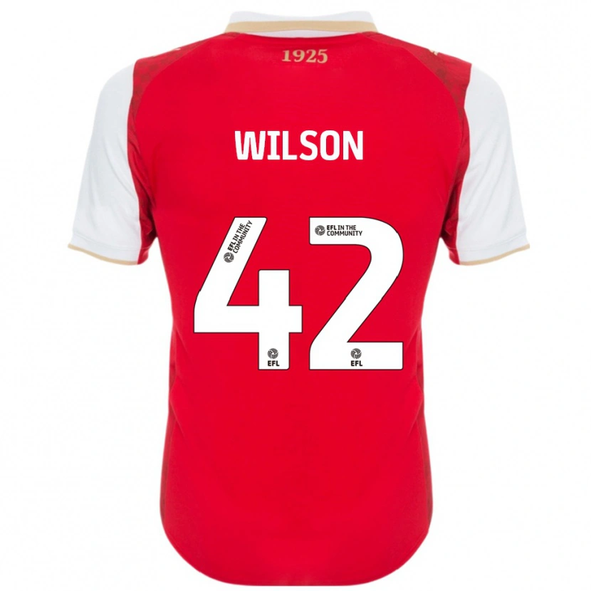 Danxen Kid Reece Wilson #42 Red White Home Jersey 2025/26 T-Shirt