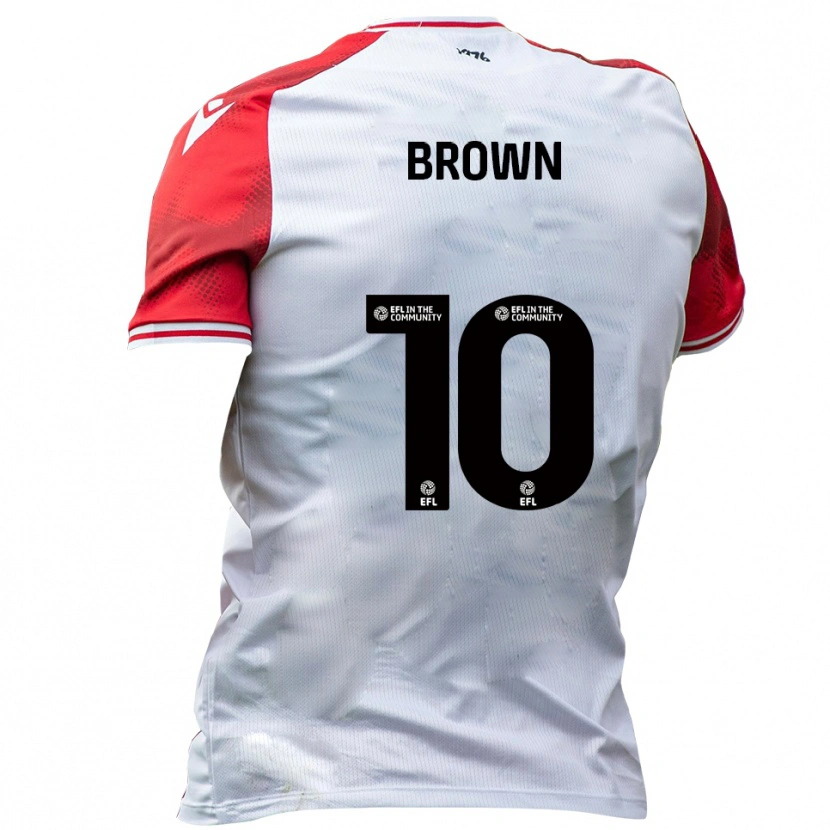 Danxen Kid Lenny Brown #10 White Red Home Jersey 2025/26 T-Shirt