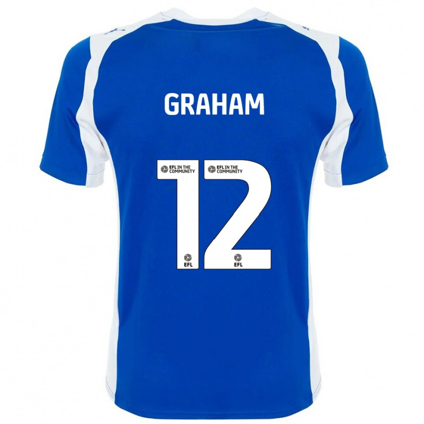 Danxen Kid Leo Graham #12 Blue White Home Jersey 2025/26 T-Shirt