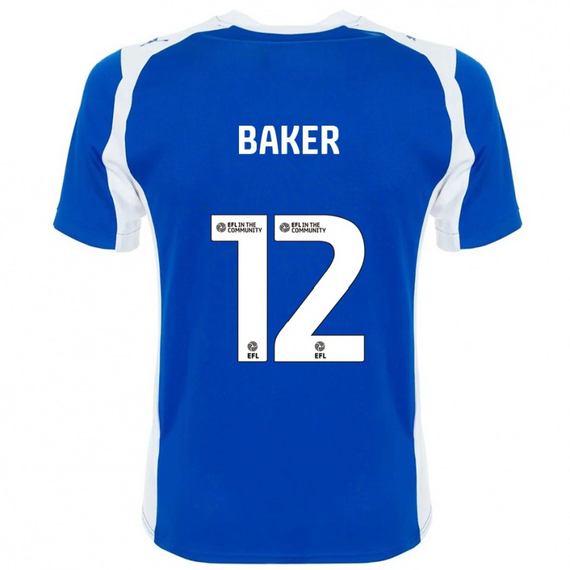 Danxen Kid Tegen Baker #12 Blue White Home Jersey 2025/26 T-Shirt