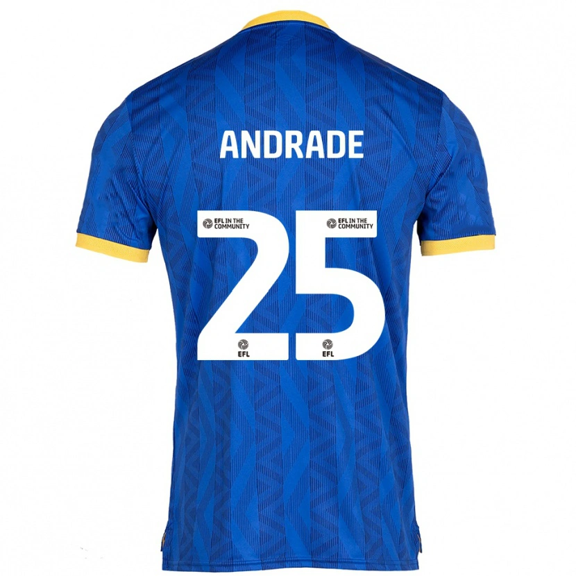 Danxen Kid Maria Andrade #25 Navy Yellow Home Jersey 2025/26 T-Shirt