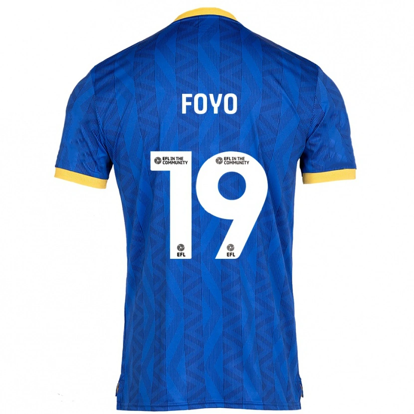 Danxen Kid Osman Foyo #19 Navy Yellow Home Jersey 2025/26 T-Shirt