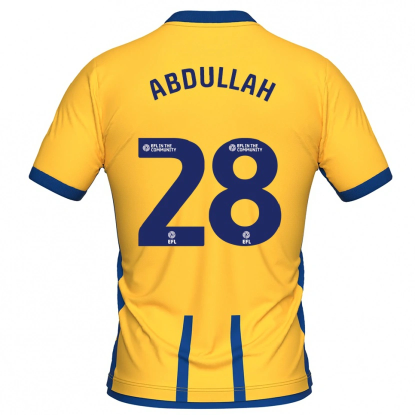 Danxen Kid Mckeal Abdullah #28 Yellow Blue Home Jersey 2025/26 T-Shirt