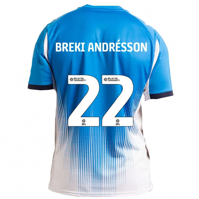 Danxen Kid Benoný Breki Andrésson #22 Blue White Home Jersey 2025/26 T-Shirt