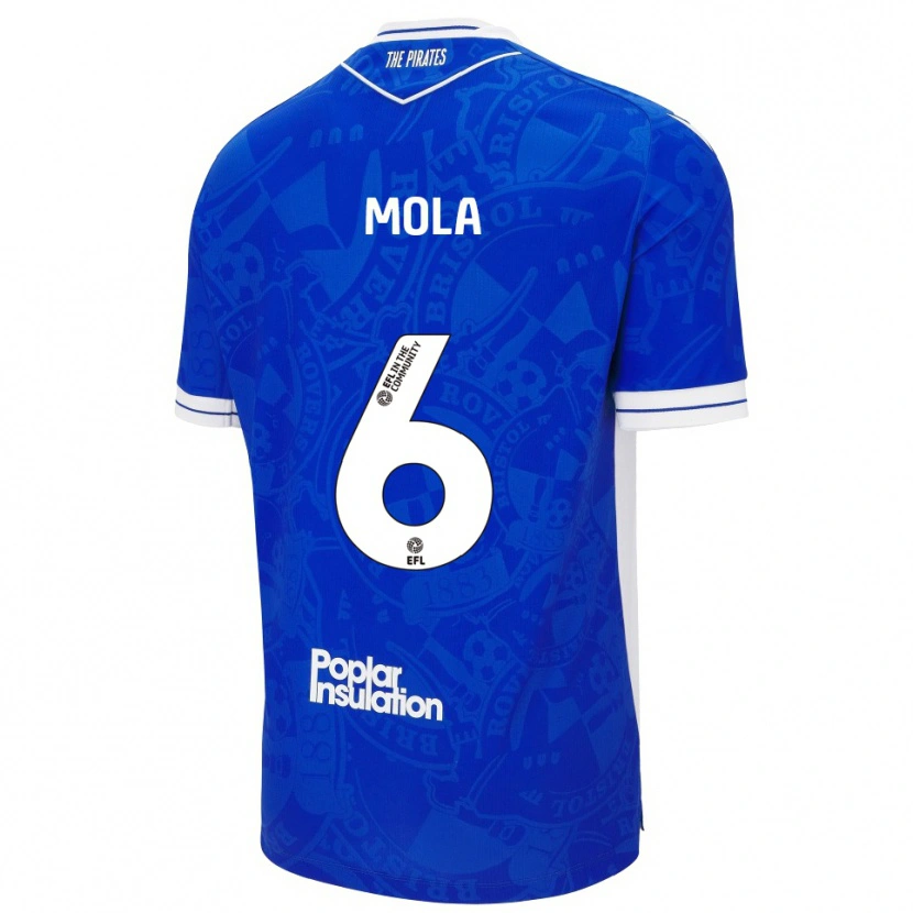 Danxen Kid Clinton Mola #6 Blue White Home Jersey 2025/26 T-Shirt