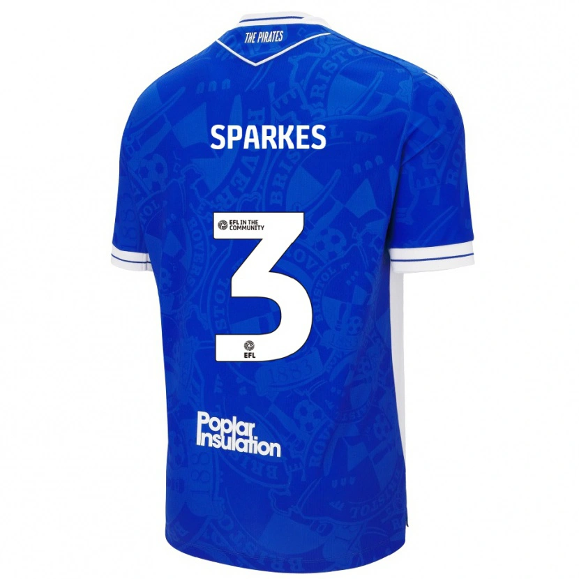Danxen Kid Jack Sparkes #3 Blue White Home Jersey 2025/26 T-Shirt