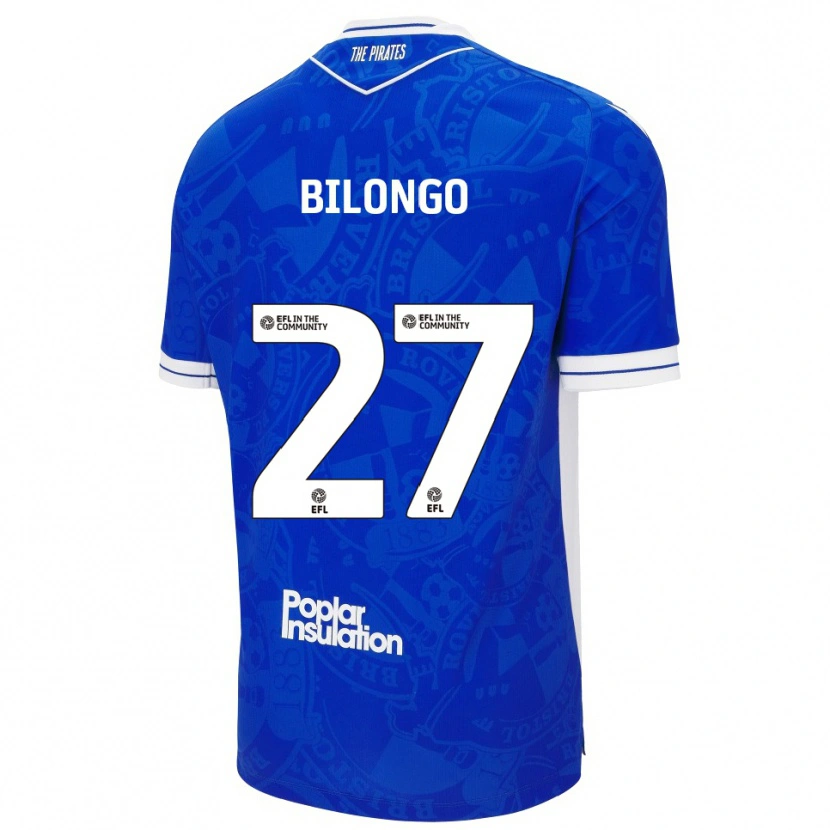 Danxen Kid Bryant Bilongo #27 Blue White Home Jersey 2025/26 T-Shirt